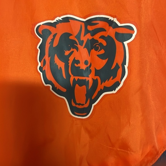 NFL Chicago Bears size small orange and blue windbreaker jacket with pockets - Picture 5 of 12